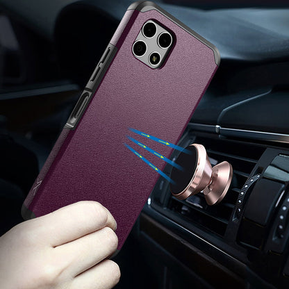 Revvl 7 5G Case Heavy Duty Dual Layer Shockproof with Magnetic Support – Hybrid Hard PC TPU Drop Protection Cover for T-Mobile Revvl 7 5G with Raised Bezels & Precise Cutouts
