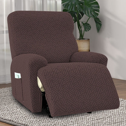 Stretch Recliner Slipcover with Pocket | All-Season 95% Polyester Spandex, All-in-One Recliner Chair Cover, Removable Washable Soft, Living Room Home Decor, 9 Colors