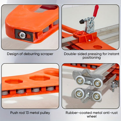 Drywall Scoring Knife 23-Wheel Foldable Gypsum Board Cutter with Adjustable Guide & Ergonomic Handle – Manual Precision Cutting Tool for DIY Home Renovation Construction No Power Needed