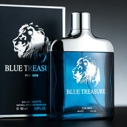 Eau de Parfum Men 90ml Cologne Spray Deep Blue Aquatic Scent Long Lasting Luxury Fragrance for Daily Wear Date Night Holiday Gift for Him 3.04 Fl Oz