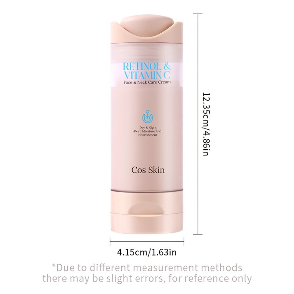 Retinol Vitamin C Face Cream Anti Aging Moisturizer for Skin Elasticity Brightening Deep Hydration Fast Absorbing Non Greasy Gentle Daily Skin Care for Women All Skin Types