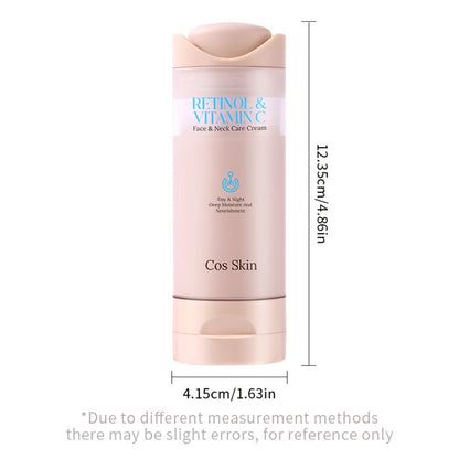 Retinol Vitamin C Face Cream Anti Aging Moisturizer for Skin Elasticity Brightening Deep Hydration Fast Absorbing Non Greasy Gentle Daily Skin Care for Women All Skin Types