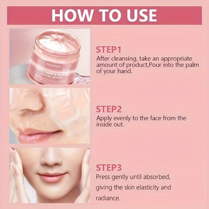 Biotin Collagen Face Mask 50g, Hydrating Anti-Aging Skin Firming Mask, Day & Night Brightening Treatment, Smooths Wrinkles & Plumps Skin for Youthful Radiant Complexion – Ideal Skincare Gift for Women
