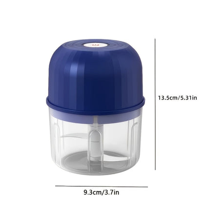 Electric Garlic Chopper & Mini Food Processor – Rechargeable USB Portable Garlic Mincer with 2-Cup Container | Multi-Function Meat Grinder Vegetable Chopper Kitchen Gadget for Garlic Onion Ginger