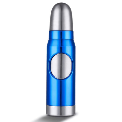 Blue Refillable Butane Torch Lighter with Adjustable Jet Flame, Wide Nozzle and Gift Box Included