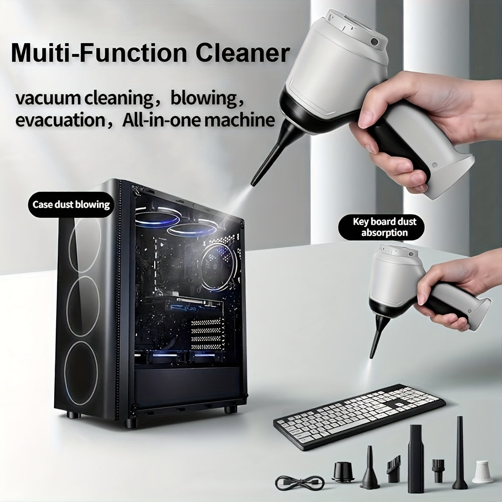 Handheld Vacuum Cleaner 3-in-1 with Suction, Blowing and Air Extraction Modes in Three Colors