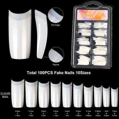 Complete Acrylic Nail Kit with Drill & UV LED Light, Colored Acrylic Powders & All Tools Included for