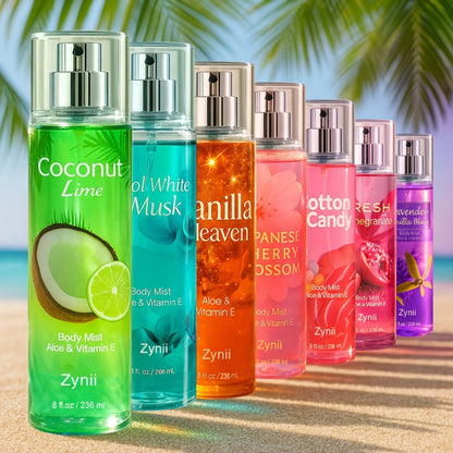 Women's Floral and Fruity Eau de Toilette Hair and Body Mist Sprays in 13 Scent and Size Options