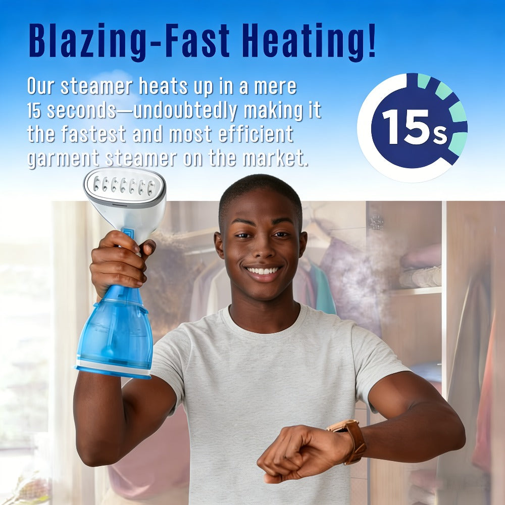 1800W Handheld Garment Steamer with Three Steam Settings, 10oz Tank, 9.8ft Cord and Two Colors