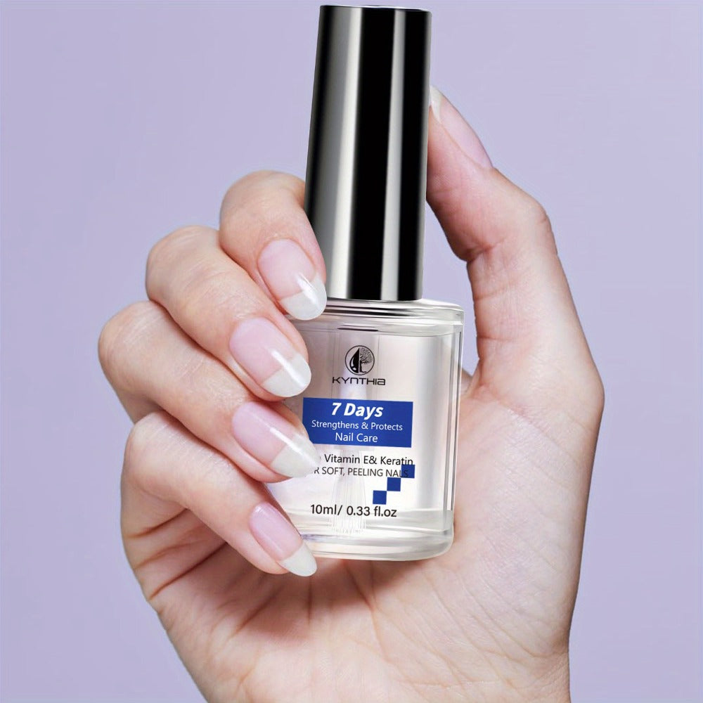 10 ml Nail Care Oil with Vitamin E, Keratin, Hyaluronic Acid and Jojoba Oil for Daily Brush-On Care