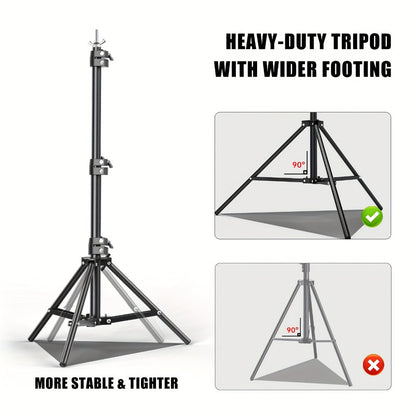 Backdrop Stand BEIYANG 20 x 10-Foot Three-Tripod Corner Kit with Twin Crossbars and Six Spring Clamps