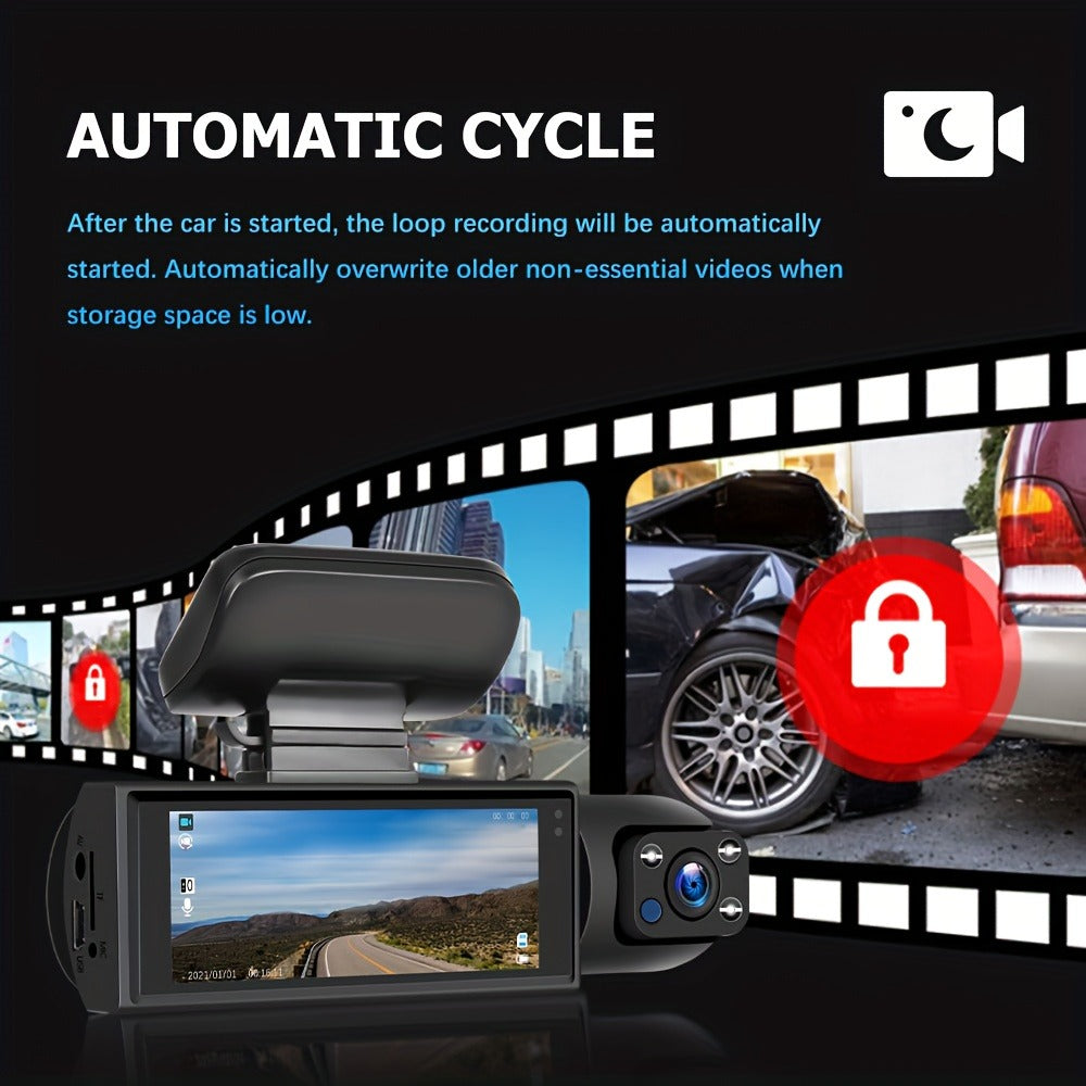 Dash Camera Checkout Options with Wide-Screen Dual-Camera Body or Two-Inch No-WiFi Models Pictured