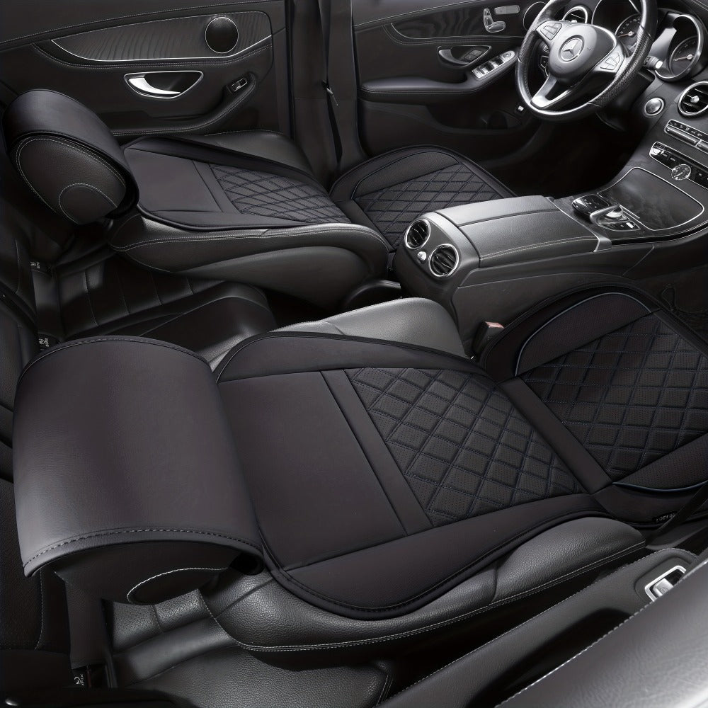 Car Seat Covers Front Pair with Full-Surround High-Back Design and Fifteen Color or Pattern Options