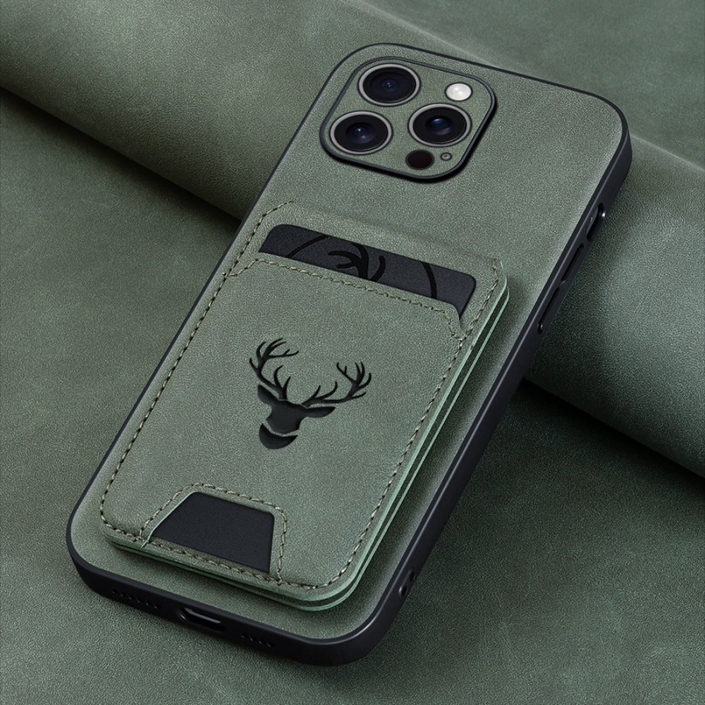 Folio Wallet Phone Case with Card Holder and Kickstand for Selected iPhone 11 through 16 Models