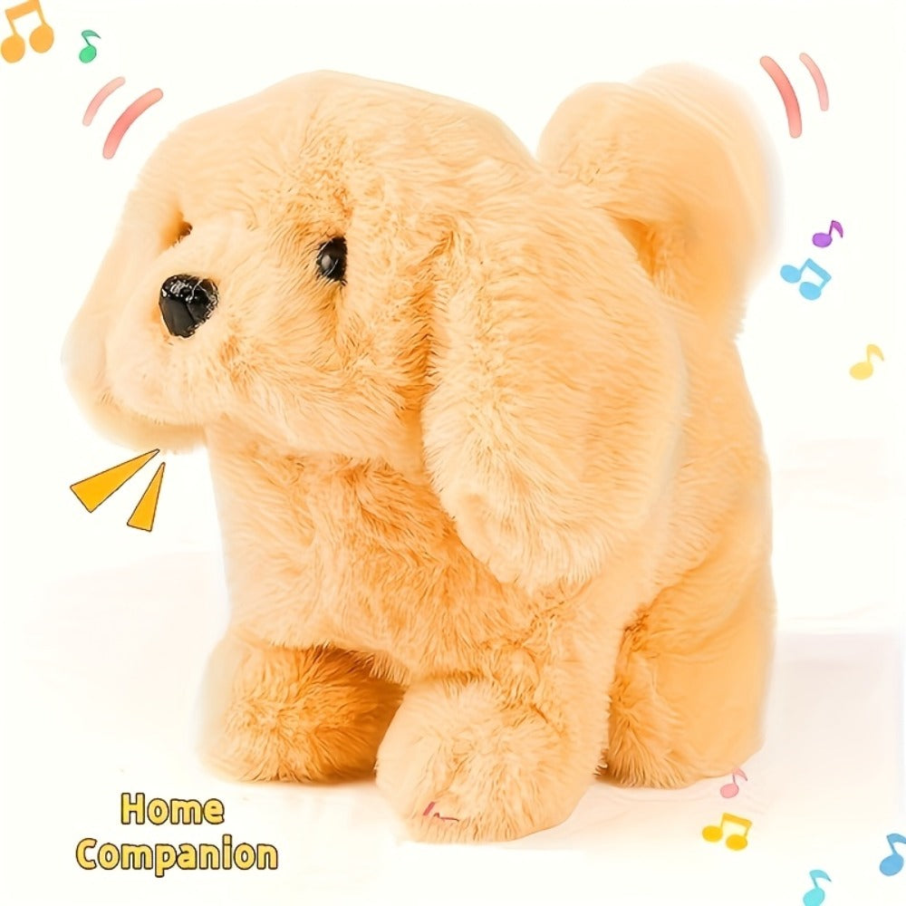 Plush Electric Puppy Toy That Walks & Barks – Interactive Electronic Pet with Soft Plush & Gift Box, Parent-Child Companion, Birthday & Holiday Gift for Kids