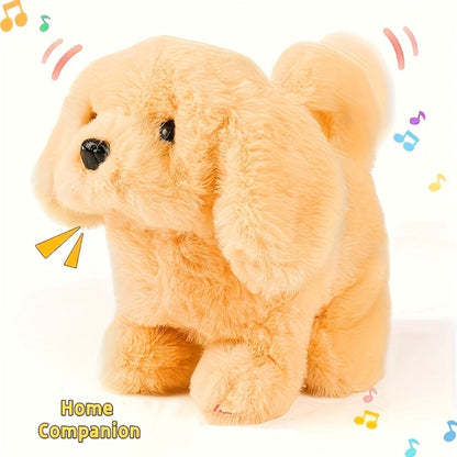 Plush Electric Puppy Toy That Walks & Barks – Interactive Electronic Pet with Soft Plush & Gift Box, Parent-Child Companion, Birthday & Holiday Gift for Kids
