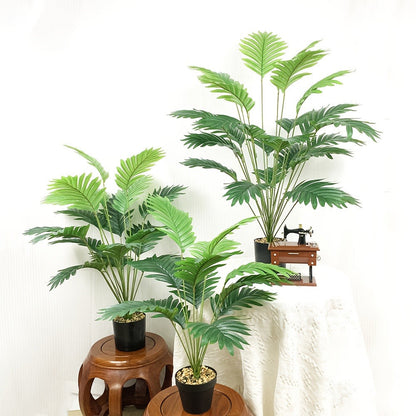 Realistic Artificial Plants 2pcs – Lifelike Fake Plant Decor for Indoor & Outdoor, Home, Wedding, Garden & Festival Celebrations, Elegant Faux Greenery Decoration Set