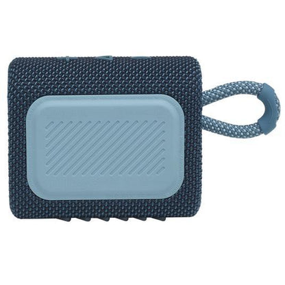 JBL Go 3 IP67 Waterproof Portable Bluetooth Speaker, Big Audio & Punchy Bass, 5-Hour Playtime, USB-C Fast Charge, Rugged Fabric Design with Carry Loop for Outdoor Travel Beach Shower