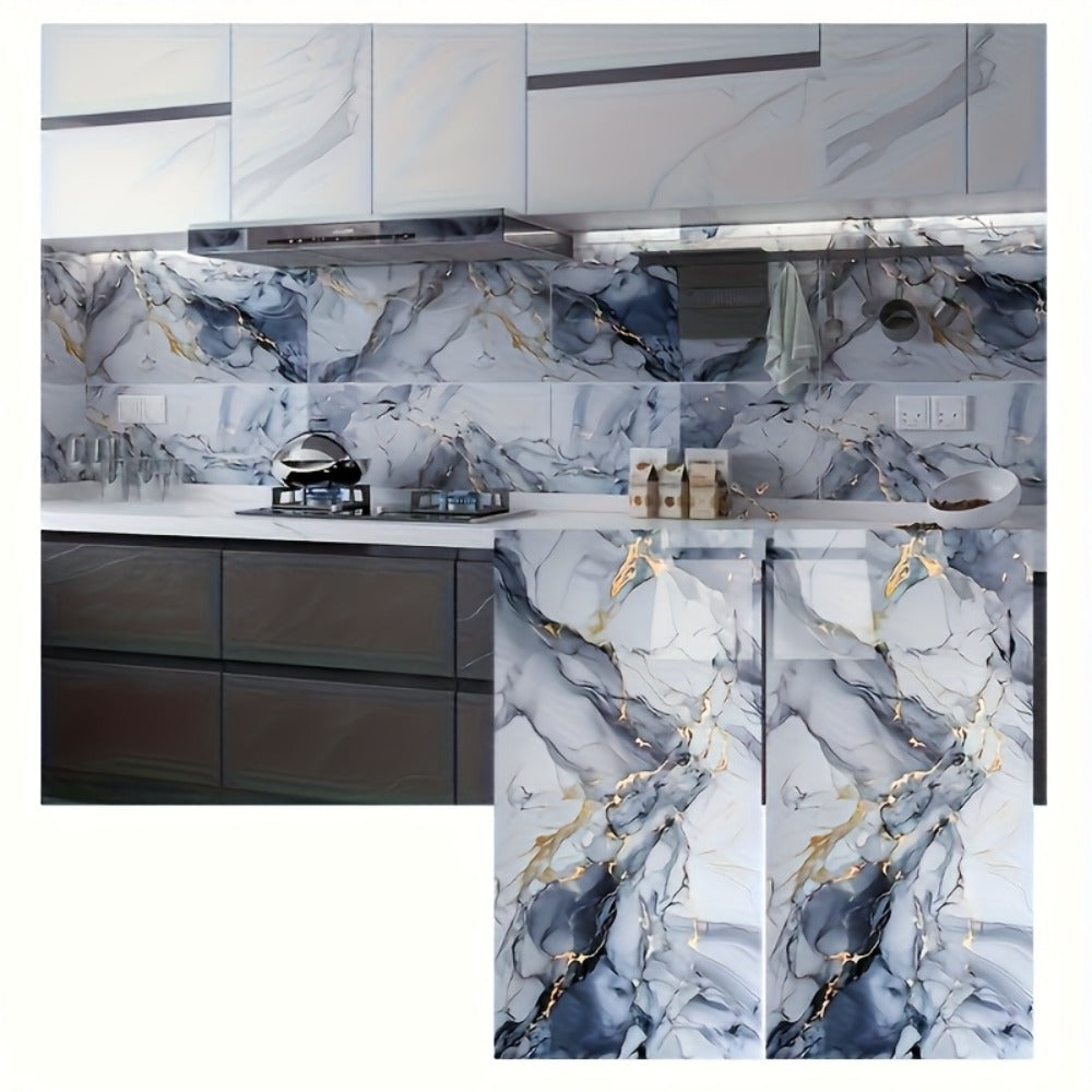 11.8 x 23.6-Inch Marble-Pattern Foam Wall Panels in 50- or 100-Piece Color and Count Options