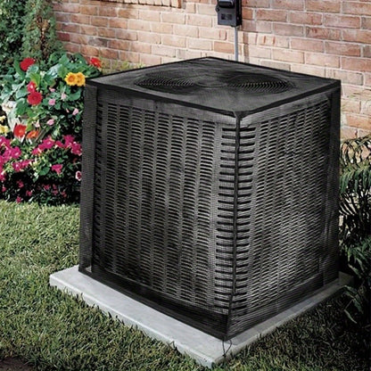 Outdoor Air Conditioner Cover with Mesh Vent and Adjustable Straps in Three Sizes for Central AC Units