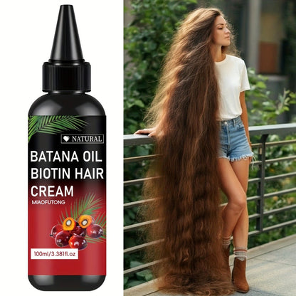 Hair Oil Batana 100ml Red-Label Pump Bottle with Rosemary Extract and Biotin for Root-to-Tip Application