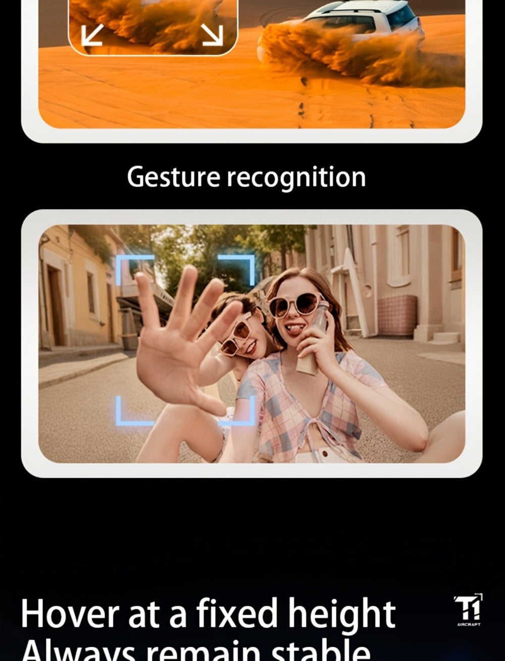 4K RC Airplane Auto Hover Dual Batteries Optical Flow WiFi FPV Camera One-Key Return Roll Anti-Shock Anti-Collision | Remote Control Plane for Kids Adults Beginners | Birthday Christmas Gift