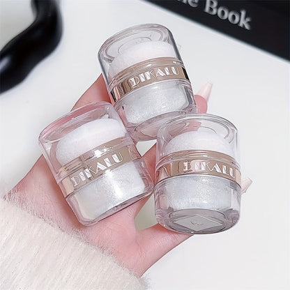 Glitter Highlighter Powder Set 3pcs Shimmer for Face & Body - Radiant Sparkle Fairy Glow Buildable Medium Coverage