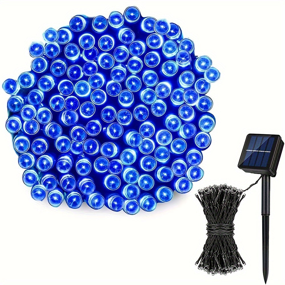 String Lights, IP65 Solar Fairy Lights with Eight Modes, 100- or 200-LED Pack Options and Seven Colors