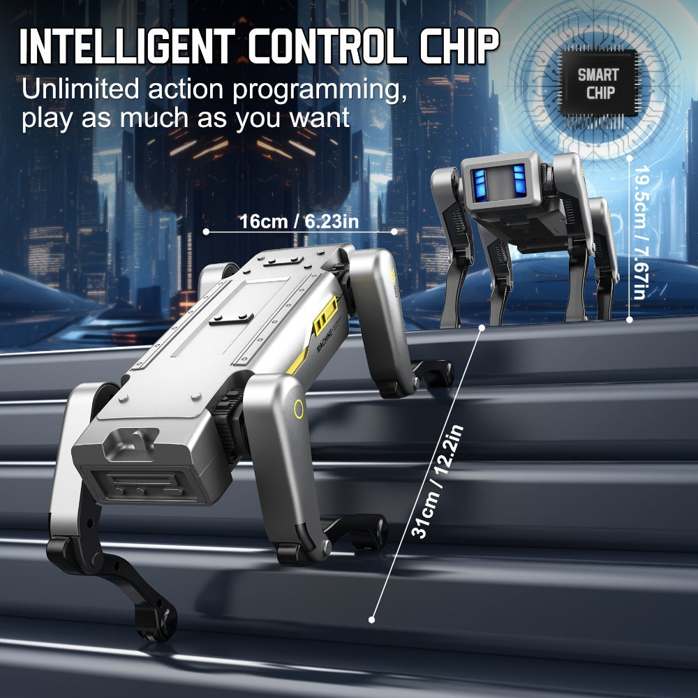 Robot Dog Toy with AI Voice Control & RC Remote, 2.4GHz 99Ft Range, App Programming, Dancing & Storytelling