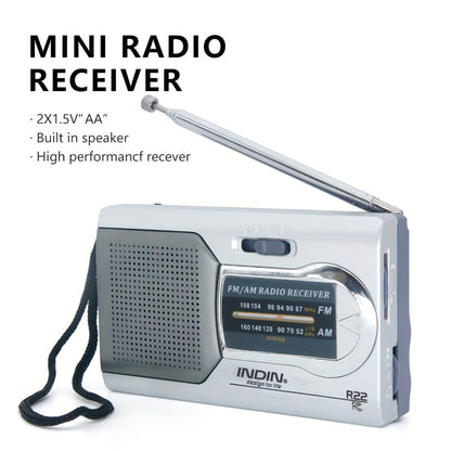 Portable AM FM Shortwave Radio with VFD Display, 21-Inch Antenna Long-Range Reception, AA Battery or DC Powered, Earphone Jack, for Emergency Preparedness Home Travel Seniors Camping