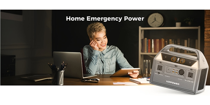 Portable Power Station 595Wh 600W with LiFePO4 Cell Pack, Nine Outputs, USB-C PD and 1200W Surge