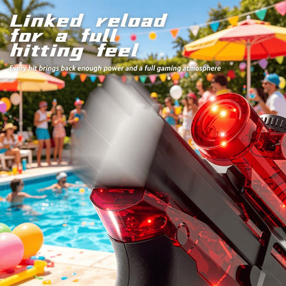 2-Piece Light-Up Automatic Water Spray Toy Set with LED Effects, Sound and Three Color-Pair Options