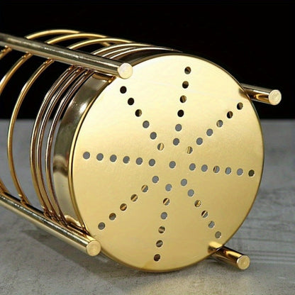 38-Piece Gold-Tone Silicone and Steel Kitchen Utensil Set with Holder, Measuring Tools and Accessories