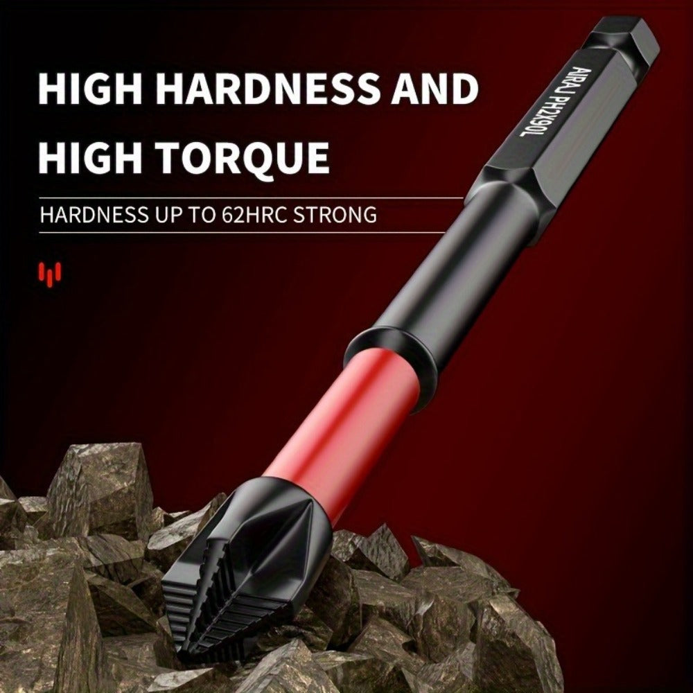 Magnetic PH2 Screwdriver Bit Set with 2-, 24- or 60-Piece Checkout Options and Mixed Lengths