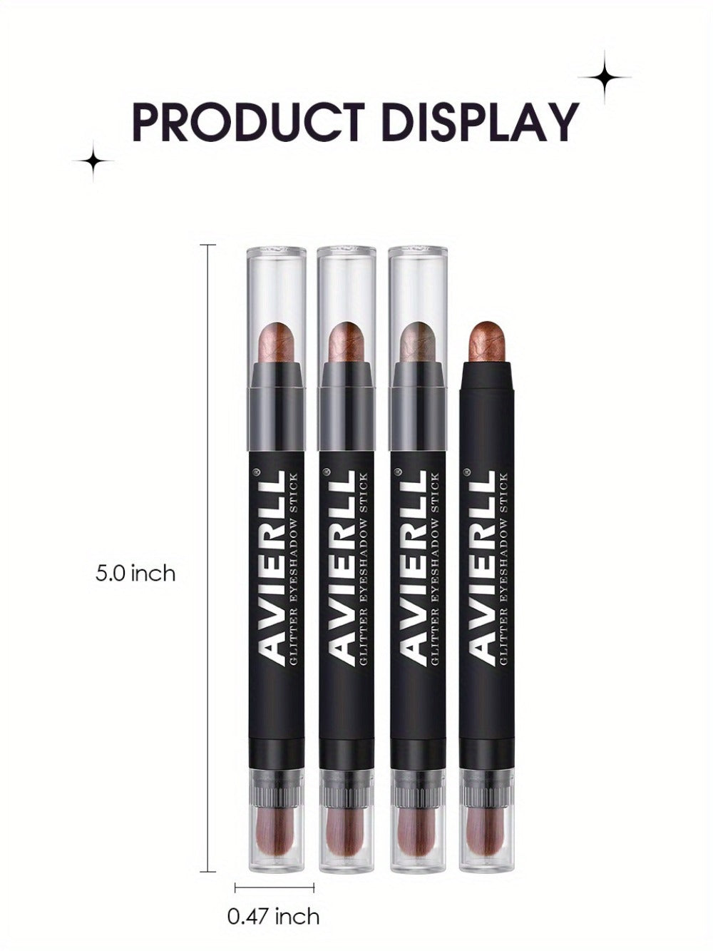 Waterproof Eyeshadow Stick Set 8 Piece – Shimmer, Pearlescent & Matte Eye Shadow Pencils, Creamy Blendable Formula, Long-Lasting Smoky Natural Glitter Eye Looks, Gift for Her