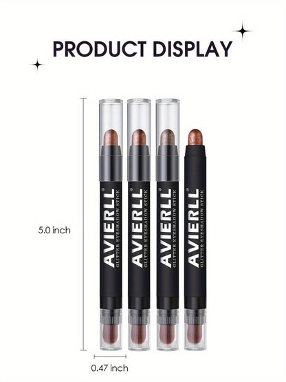 Waterproof Eyeshadow Stick Set 8 Piece – Shimmer, Pearlescent & Matte Eye Shadow Pencils, Creamy Blendable Formula, Long-Lasting Smoky Natural Glitter Eye Looks, Gift for Her