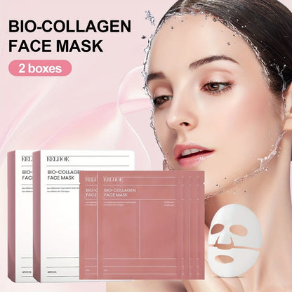 ROZINO Collagen Sheet Mask 36-Piece Set with Three 12-Count Boxes and Individually Packed Masks