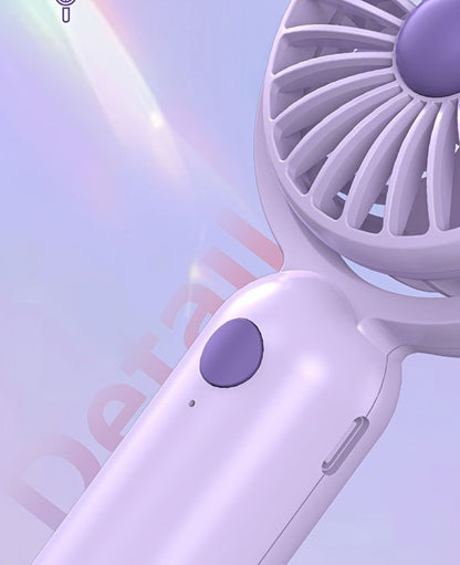 Mini Handheld Fan Set with Pivoting Heads, Three Speeds, USB-C Charging and 3- or 6-Piece Color Packs