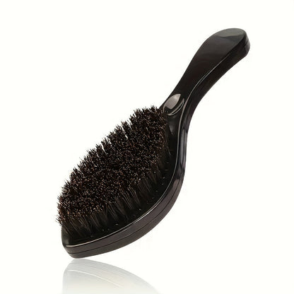 Wave Styling Brush with Curved Handle in Single-Brush or Five-Piece Hair Grooming Set Options