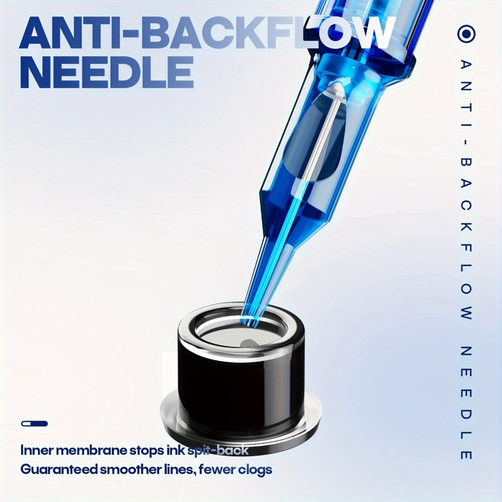 Tattoo Cartridge Needles with POSEIDON V3 Label, 50-Piece Mixed, RL-Only or RS-Only Pack Choices