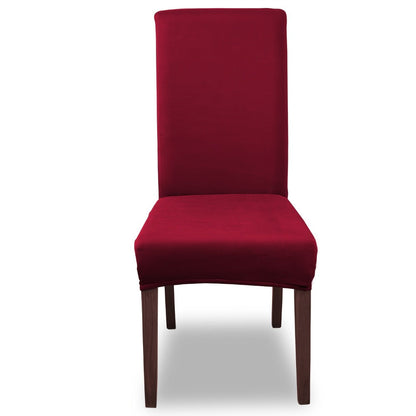 Chair Cover Set of 4 or 6 Stretch Milk-Fiber Dining Slipcovers in Eight Available Color Choices