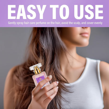 Alcohol-Free Hair Perfume Spray for Women with Squalane & Pheromone Floral Scent — Nourishing Hydrating Hair Shine Oil Mist, Long-Lasting Sweet Fragrance, 50ml
