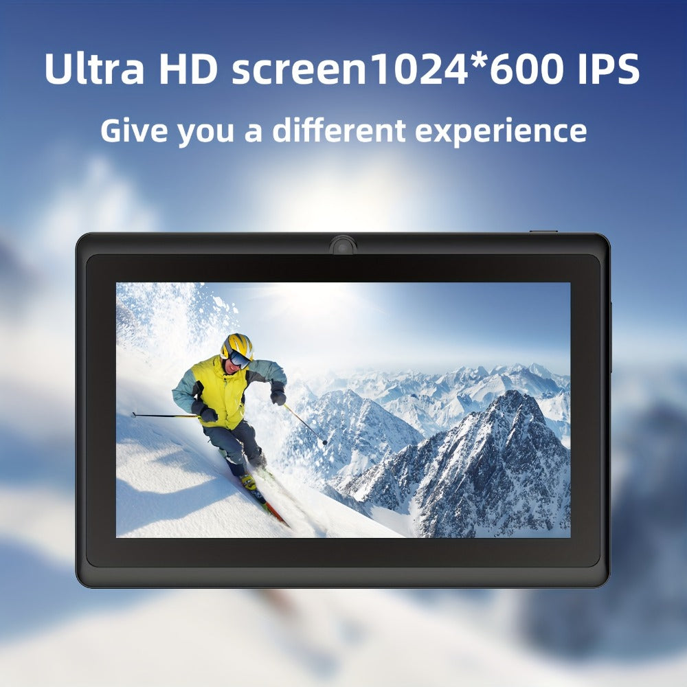 Android Tablet 7-Inch with Android 14, 32GB Internal Storage, Quad-Core CPU and Protective Case Choices