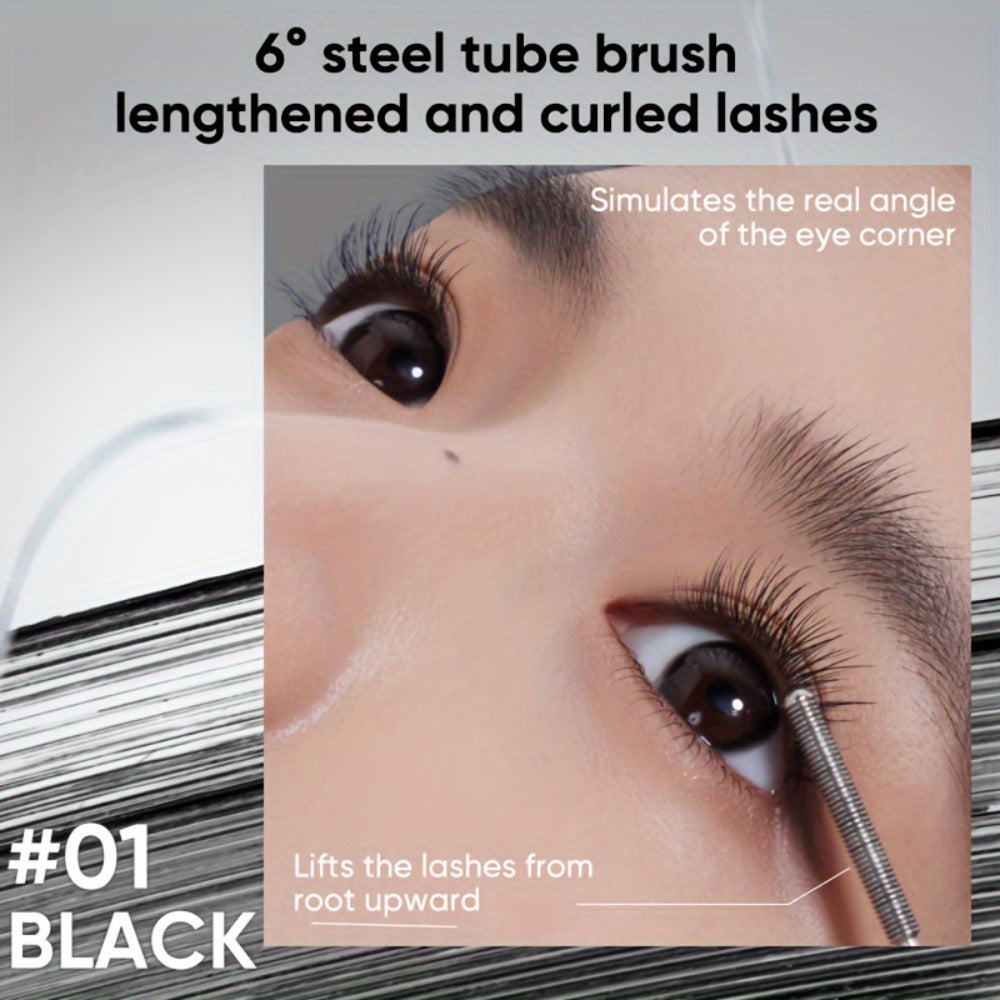 JUDYDOLL Mascara in Black or Brown with Curling or Precision Metal Applicator Designs and Slim Gray Tubes