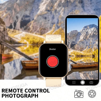 Smartwatch 1.83 Inch with Extra Strap Set, Wireless Calling, Sport Modes, Alarm and Pedometer