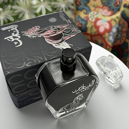 AL FARIS Black Mustang Men Cologne Eau de Parfum 3.38 oz 100ml Dubai Arabian Oriental Fragrance Long Lasting Woody Oud Musk Spray