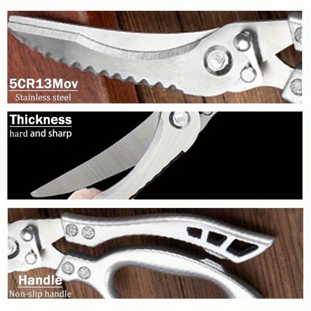 Multi-Piece Kitchen Knife Set with Stainless Steel Labels in Black Three-Piece or Brown Seven-Piece Options