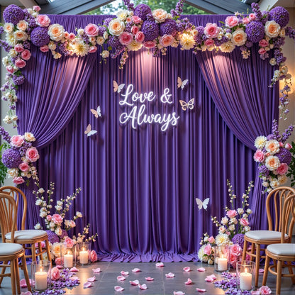 Two-Piece Photography Backdrop Curtain Set with 150 cm Width and 215 cm or 300 cm Height Options