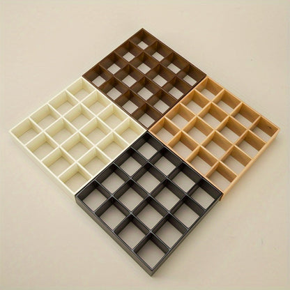 1:12 Scale 16-Compartment Dollhouse Display Cabinet in Four Finishes for Adult Miniature Dioramas