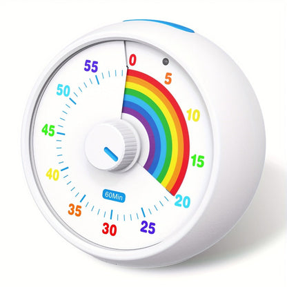Visual Countdown Timer 60 Minute – Silent Operation Time Management Clock for Classroom, Office, Kitchen & Desktop, Multiple Colors Available